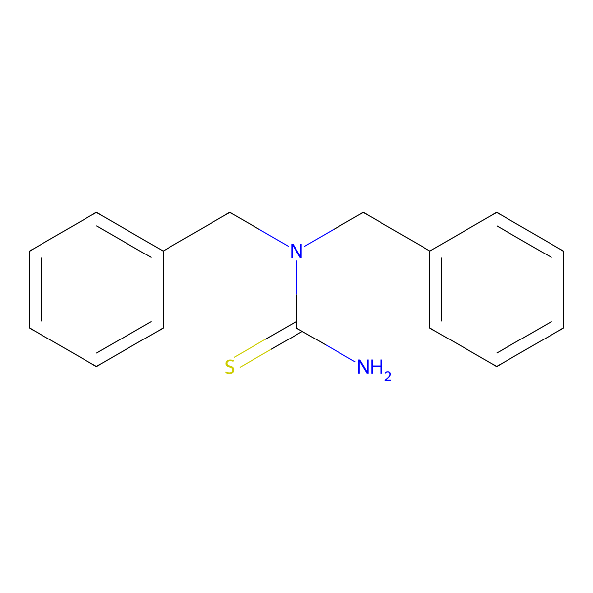 1,1-Dibenzyl-thiourea molecular structure, CAS 40398-34-3