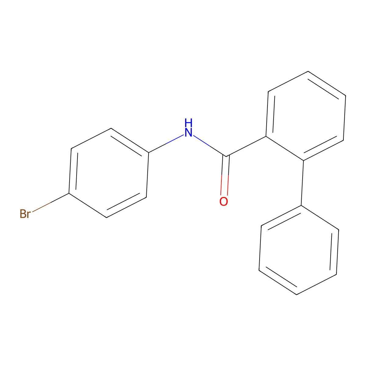 N-(4-bromophenyl)-[1,1'-biphenyl]-2-carboxamide molecular structure, CAS 403987-62-2
