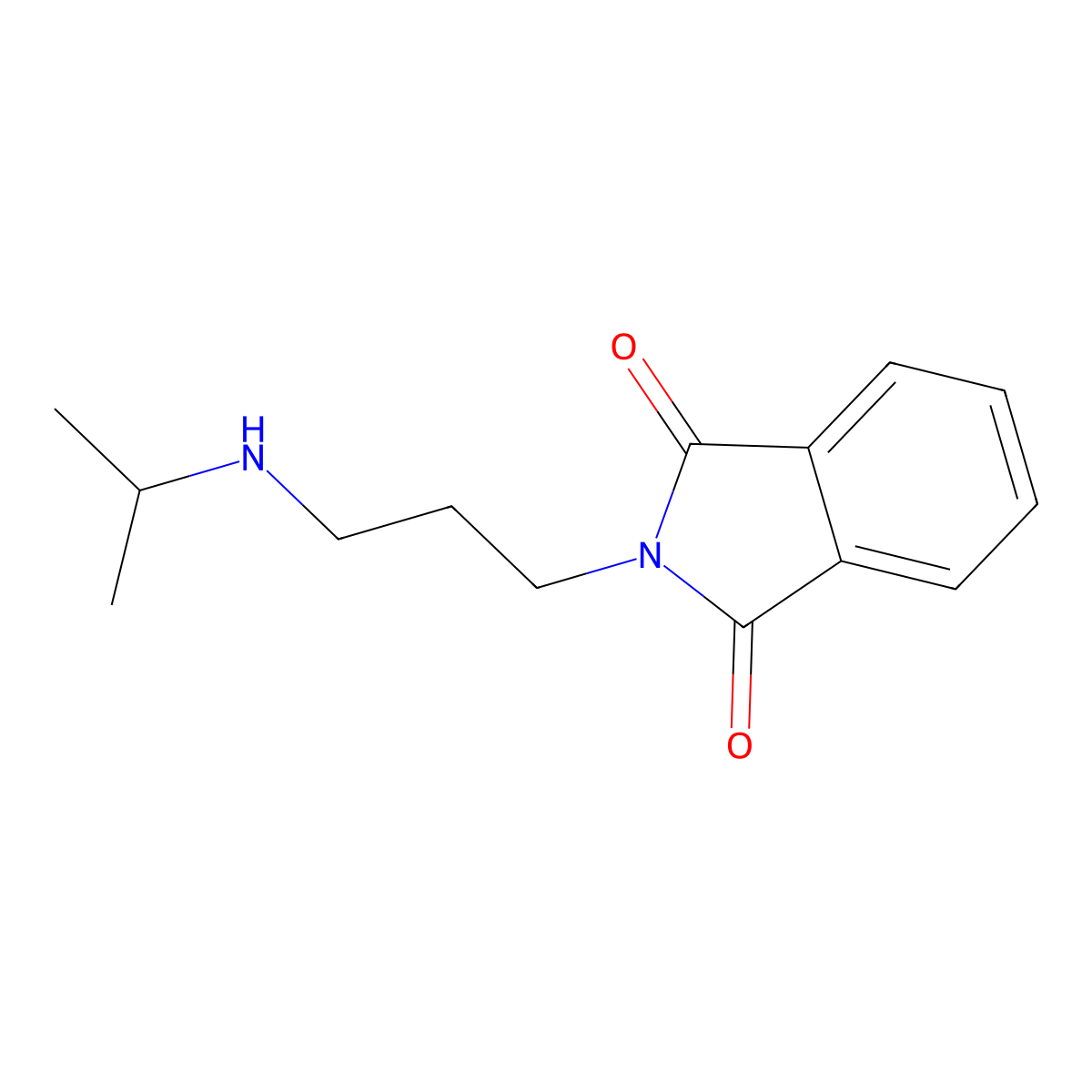 2-(3-(Isopropylamino)propyl)isoindoline-1,3-dione molecular structure, CAS 403998-13-0