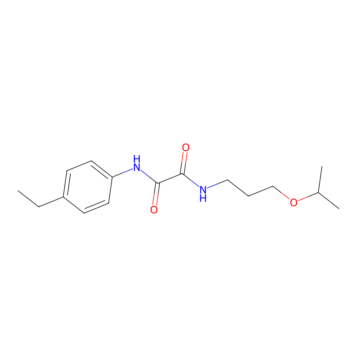 N'-(4-ethylphenyl)-N-(3-propan-2-yloxypropyl)oxamide molecular structure, CAS 403998-68-5