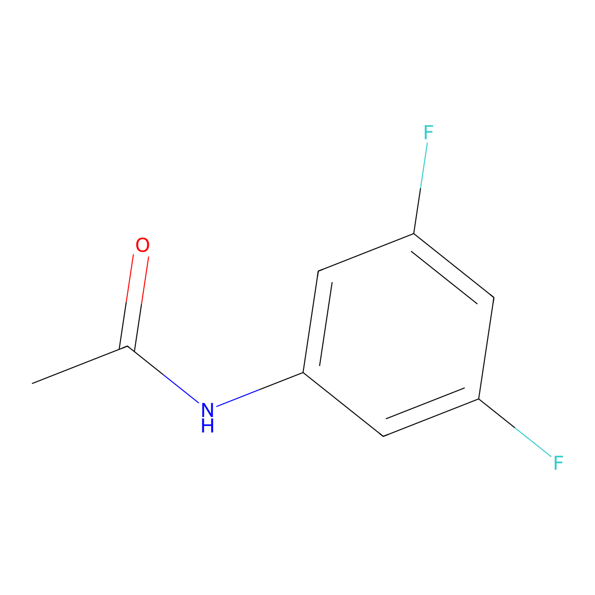 1-Acetamido-3,5-difluorobenzene molecular structure, CAS 404-01-3