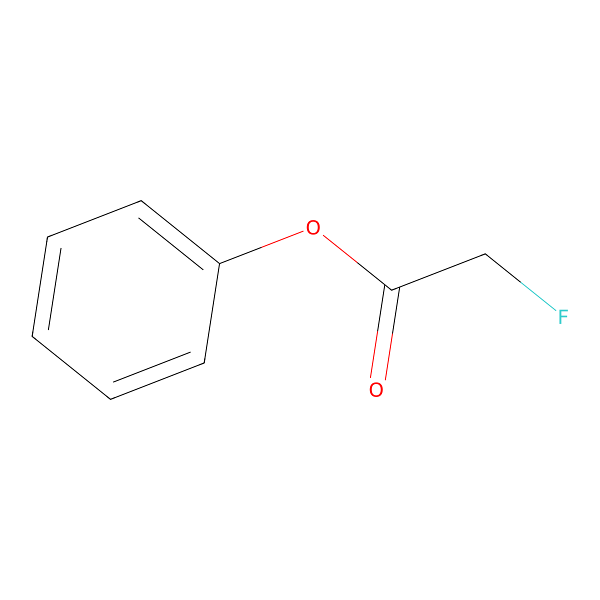 Phenyl fluoroacetate molecular structure, CAS 404-15-9