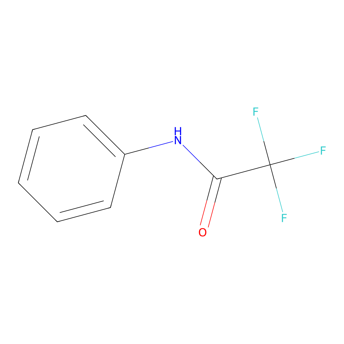2,2,2-Trifluoro-N-phenylacetamide molecular structure, CAS 404-24-0