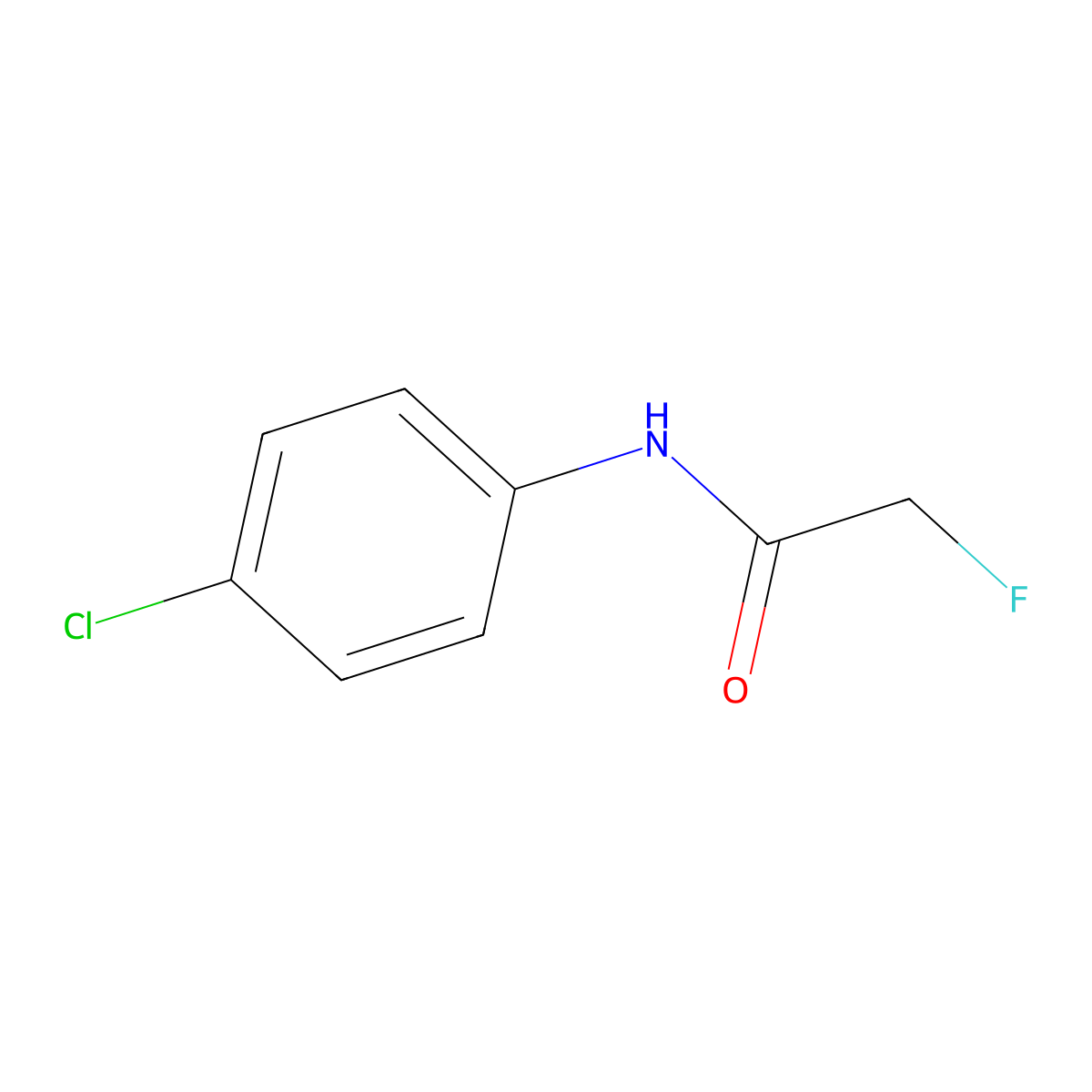 Acetanilide, 4'-chloro-2-fluoro- molecular structure, CAS 404-41-1