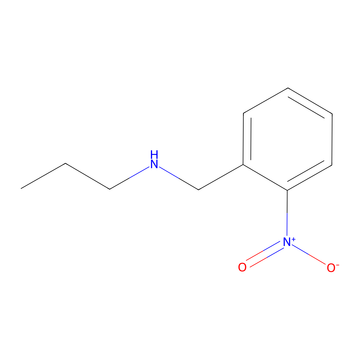 N-(2-NitrobenZyl)propan-1-amine molecular structure, CAS 404029-36-3