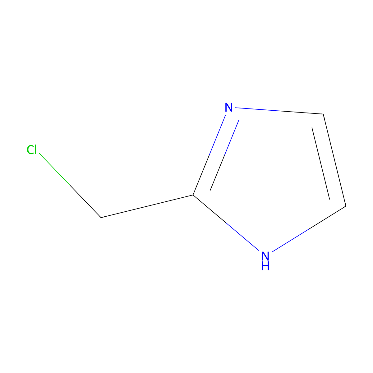 2-(chloromethyl)-1H-imidazole molecular structure, CAS 40403-72-3