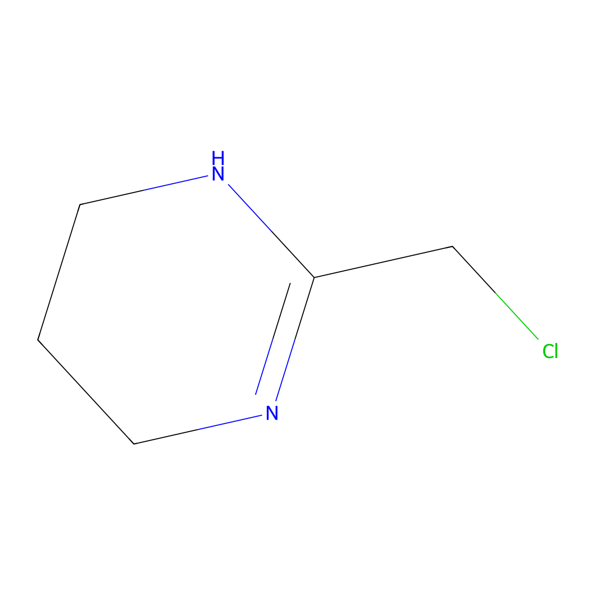 2-(Chloromethyl)-1,4,5,6-tetrahydropyrimidine molecular structure, CAS 40403-76-7