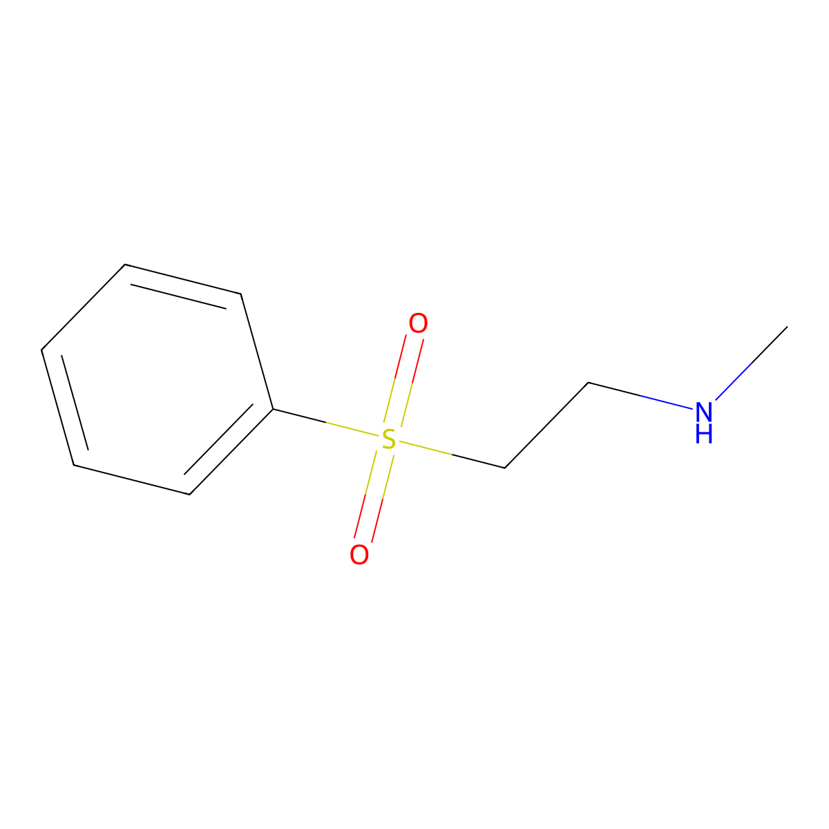 ([2-(Methylamino)ethyl]sulfonyl)benzene molecular structure, CAS 404033-91-6
