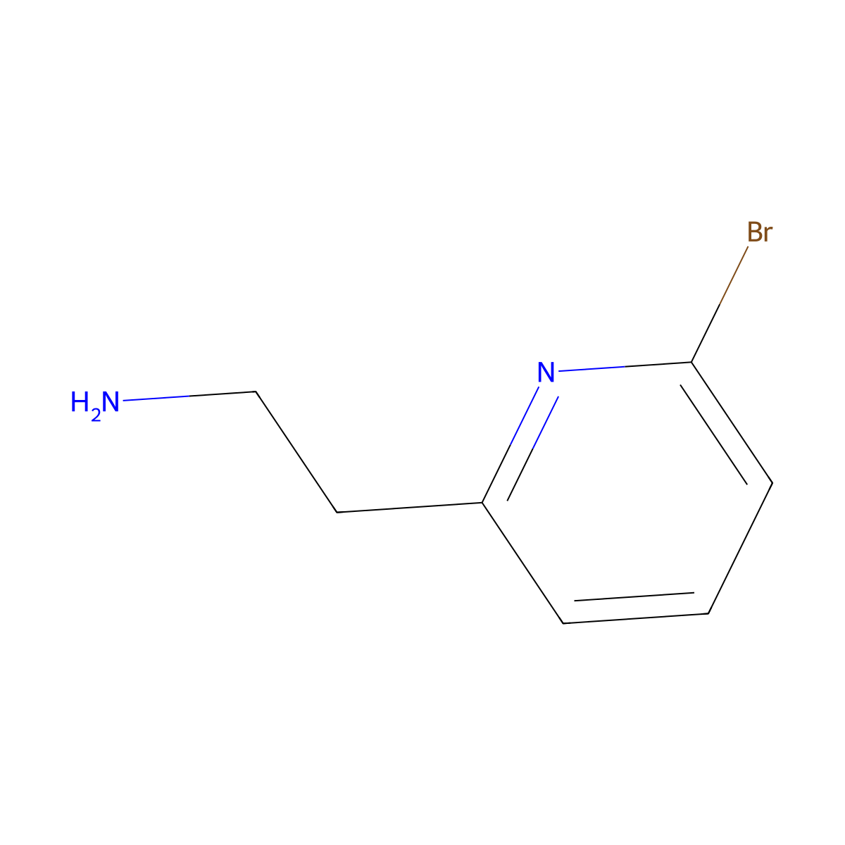 2-(6-Bromopyridin-2-YL)ethanamine molecular structure, CAS 404034-81-7