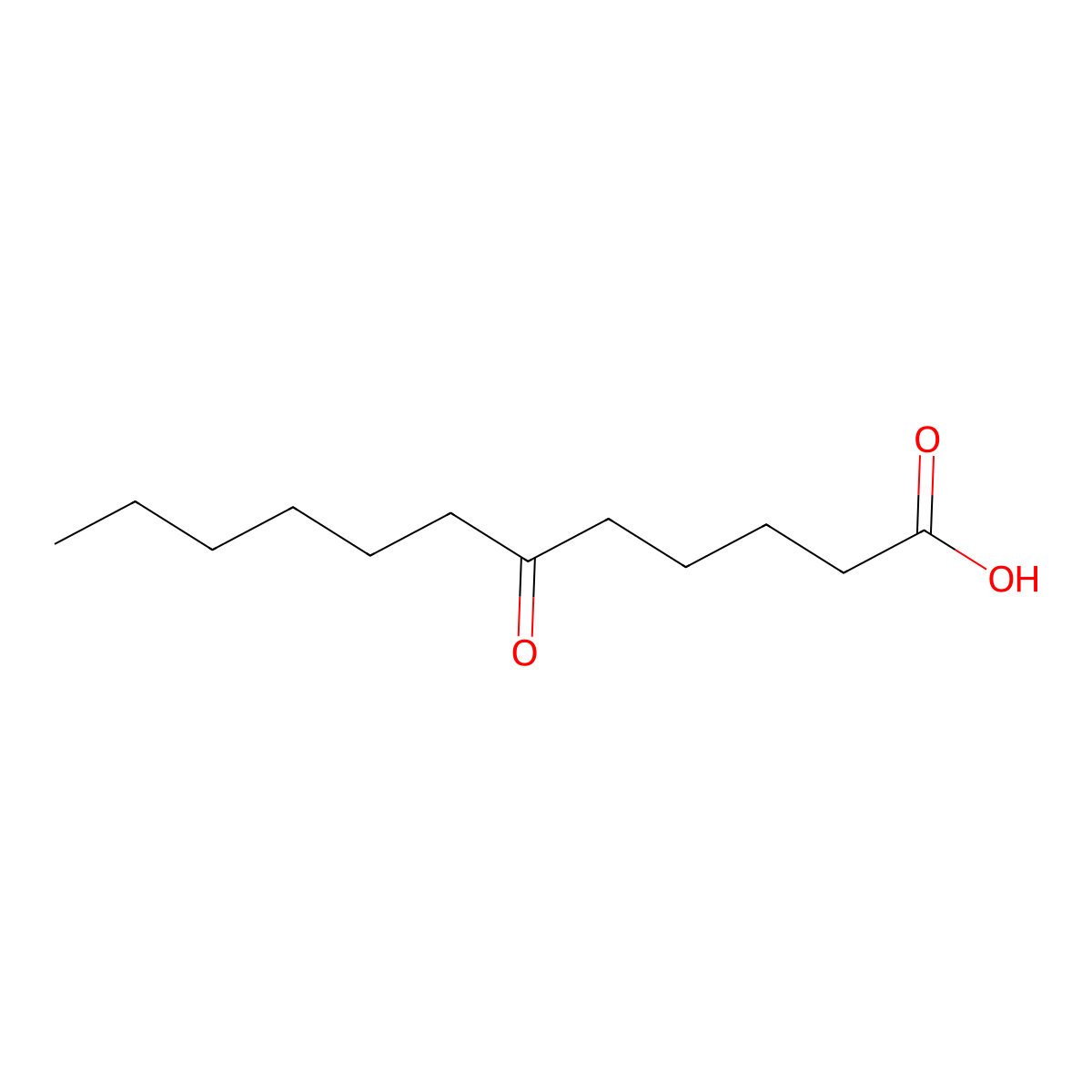 6-Oxododecanoic acid molecular structure, CAS 4042-04-0