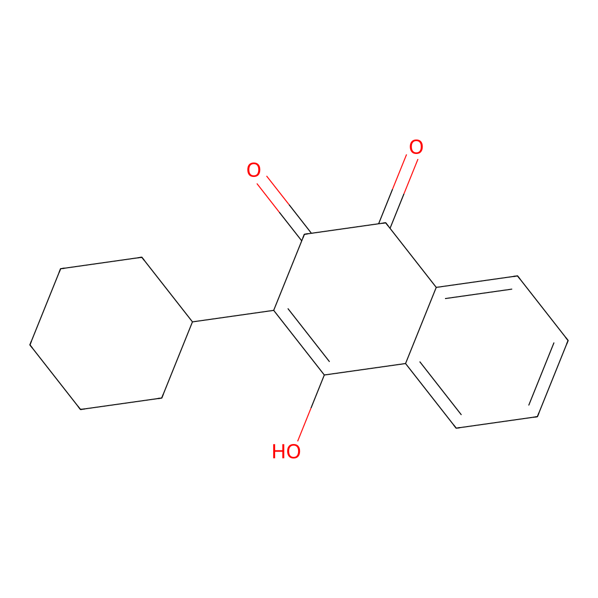 Parvaquone molecular structure, CAS 4042-30-2