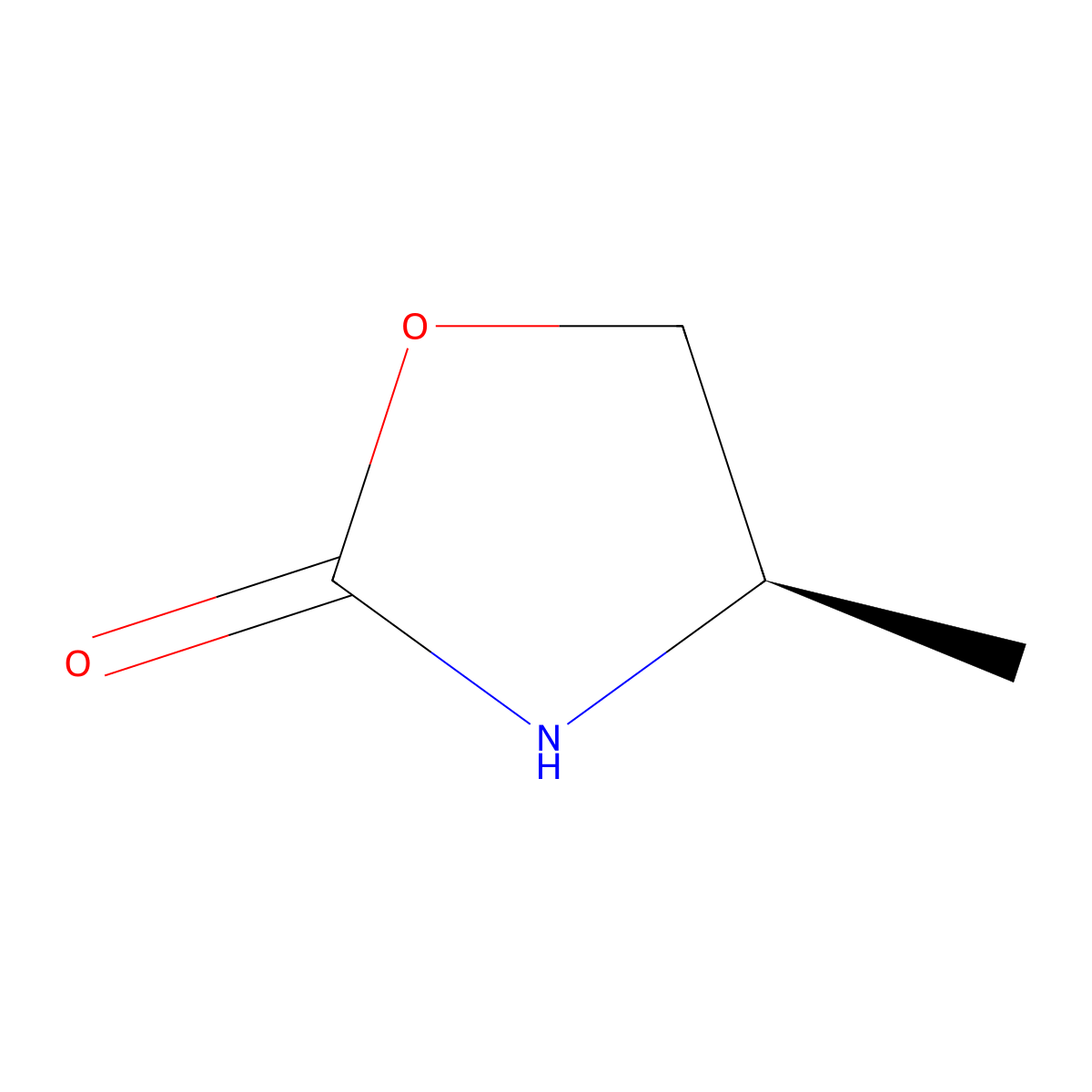 (R)-4-Methyloxazolidin-2-one molecular structure, CAS 4042-43-7