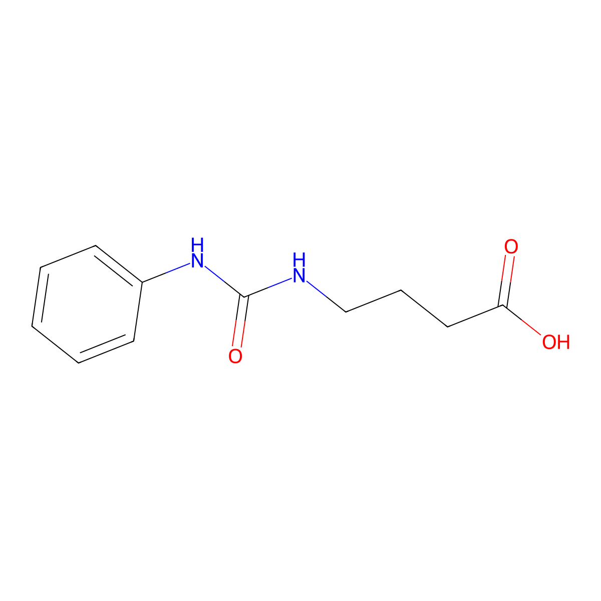 4-[(Anilinocarbonyl)amino]butanoic acid molecular structure, CAS 40421-99-6