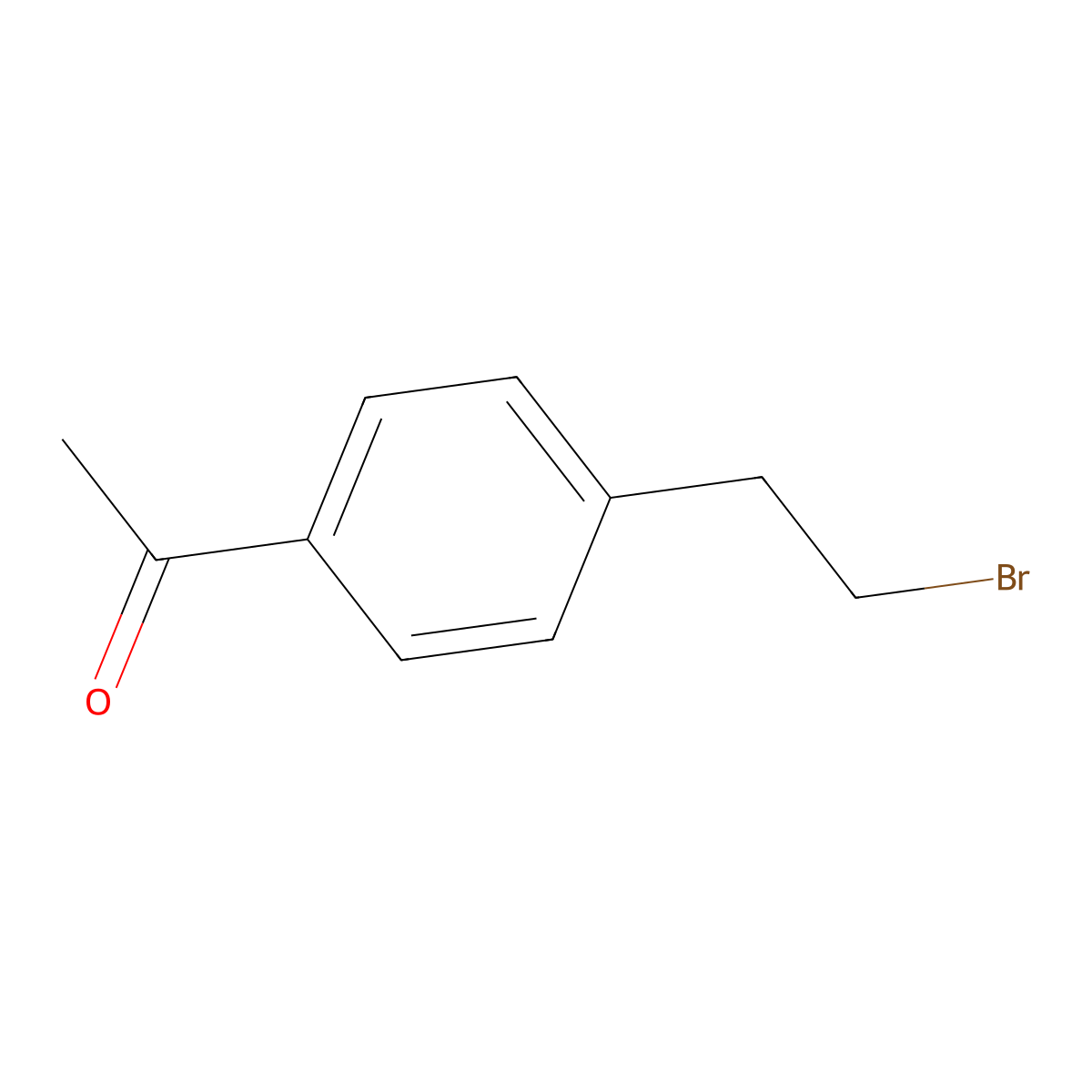 1-(4-(2-Bromoethyl)phenyl)ethanone molecular structure, CAS 40422-73-9