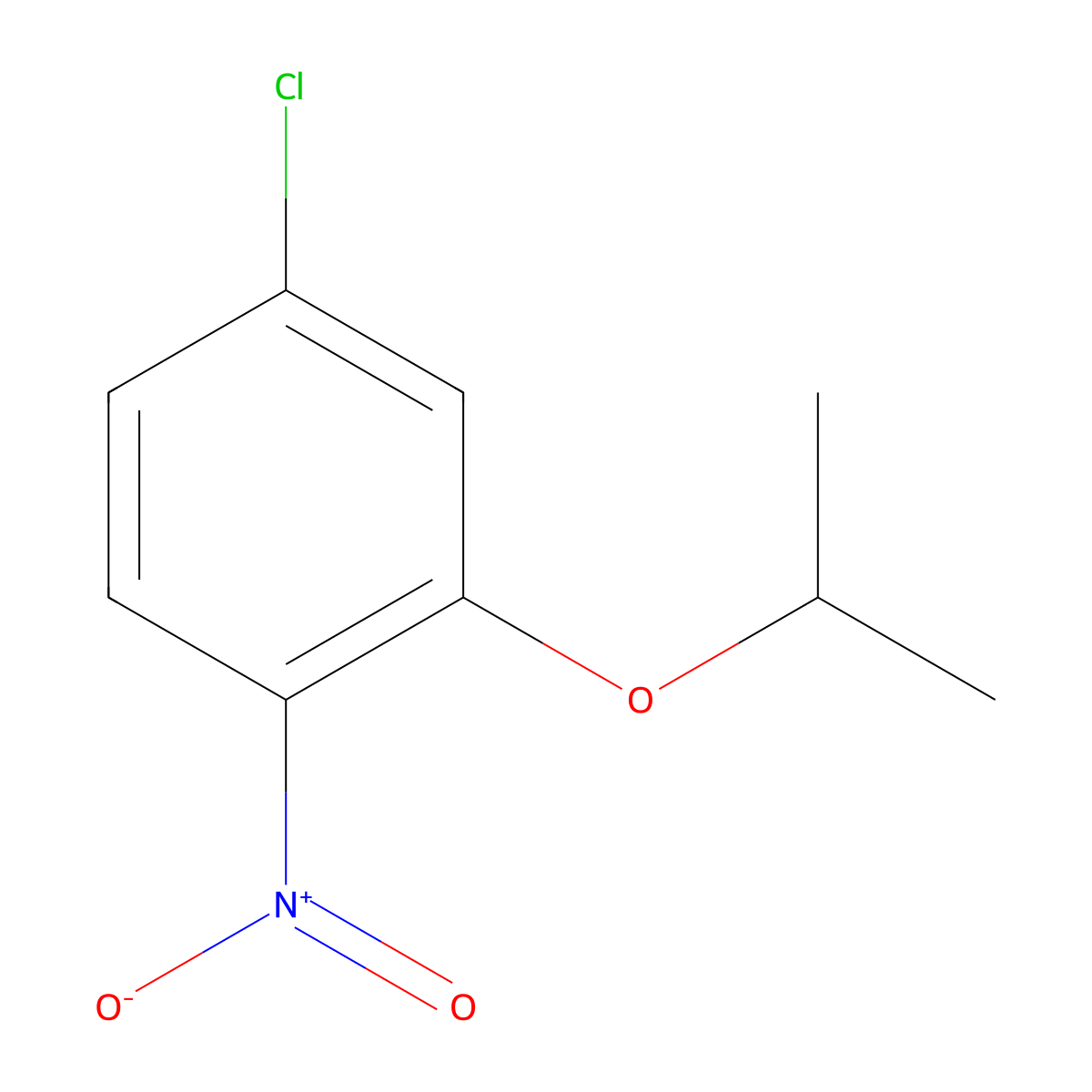 4-Chloro-1-nitro-2-(propan-2-yloxy)benzene molecular structure, CAS 40422-90-0