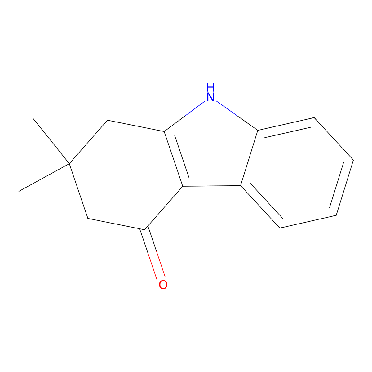 2,2-dimethyl-1,2,3,9-tetrahydro-4H-carbazol-4-one molecular structure, CAS 40429-04-7