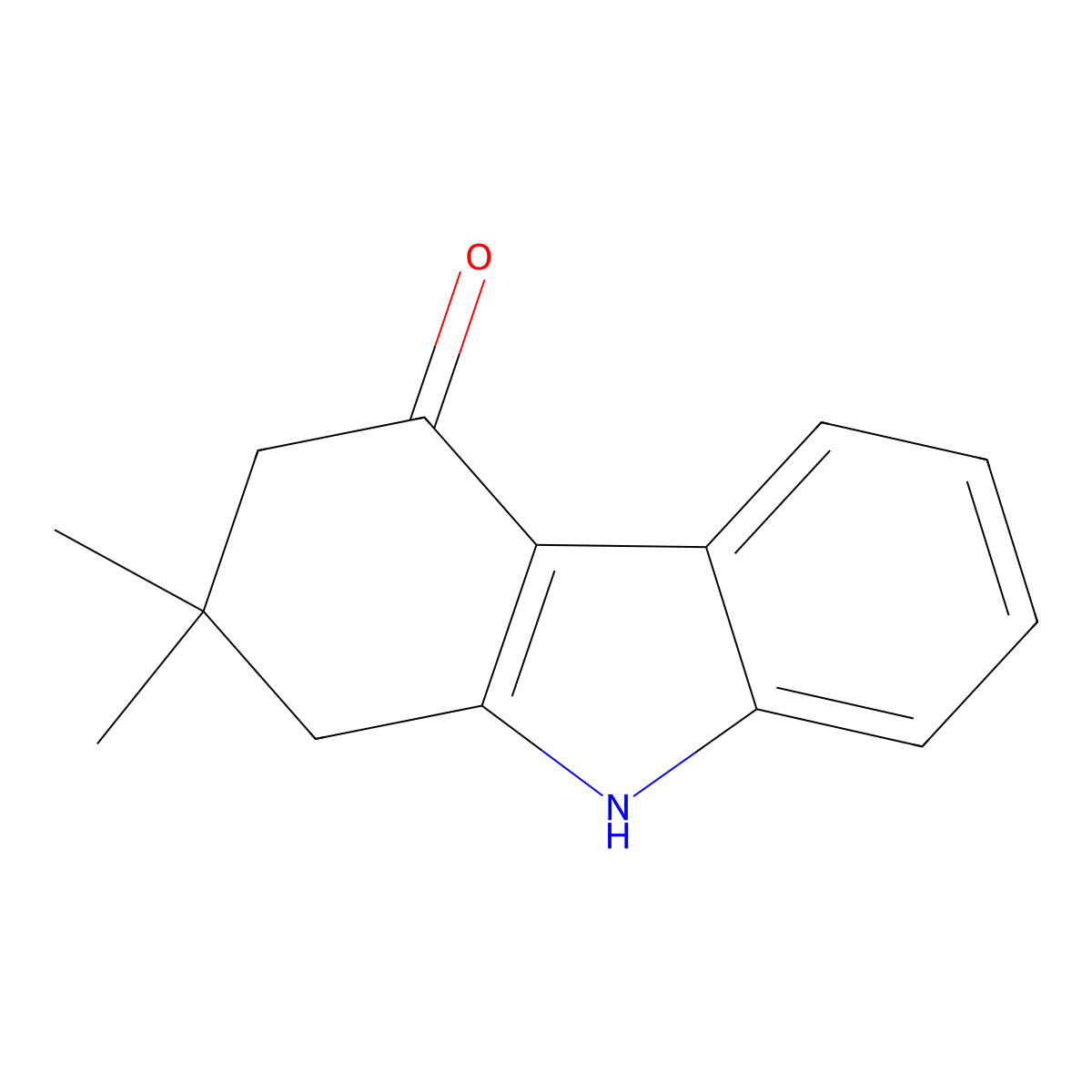 2,2-dimethyl-1,2,3,9-tetrahydro-4H-carbazol-4-one molecular structure, CAS 40429-04-7