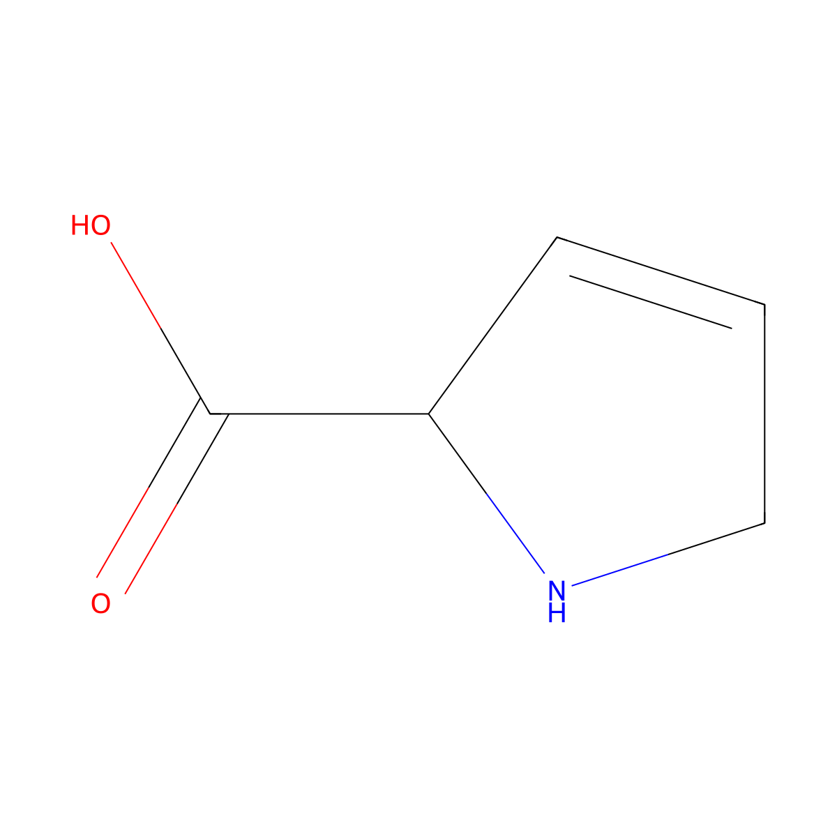 3,4-Dehydro-L-proline molecular structure, CAS 4043-88-3