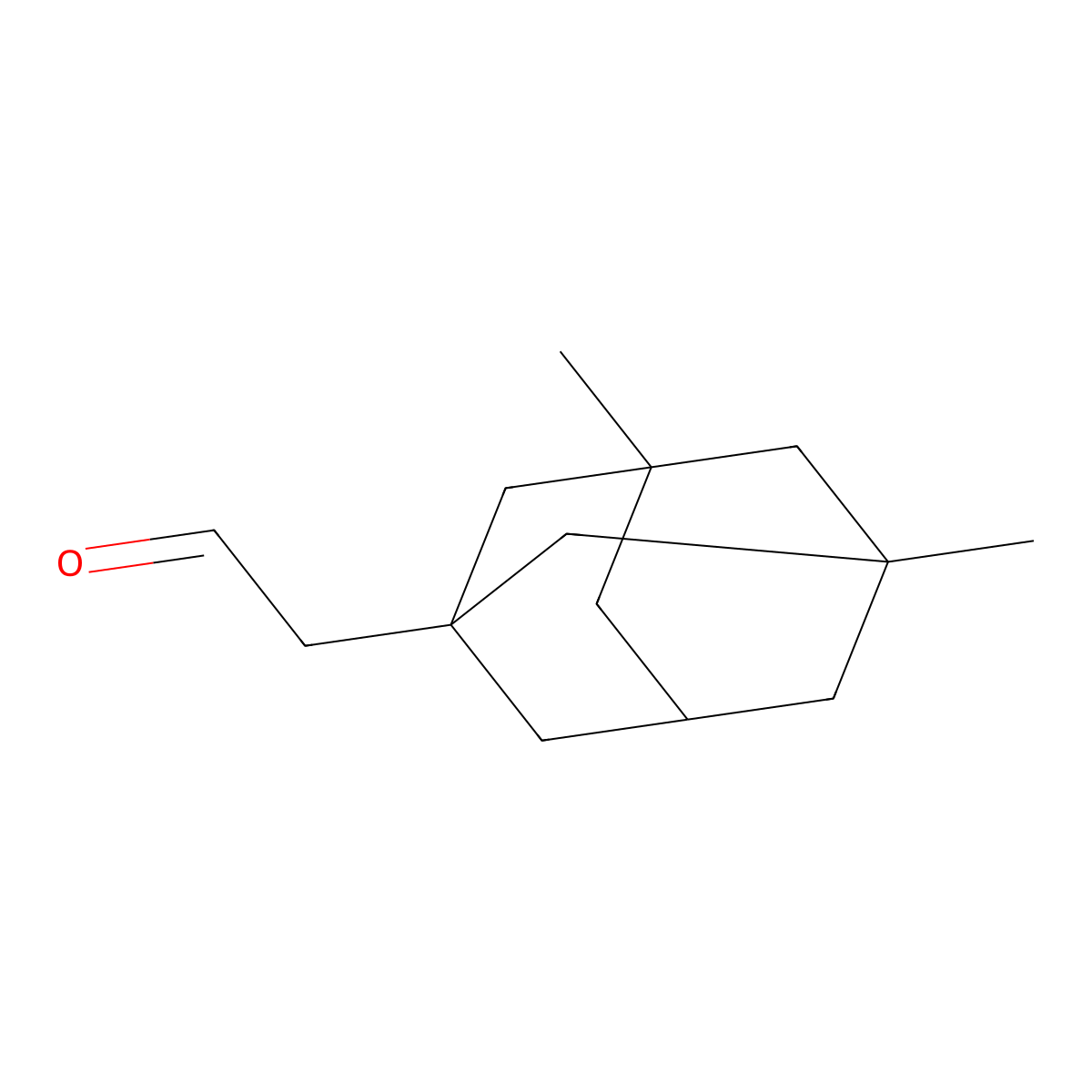 2-(3,5-Dimethyl-1-adamantyl)acetaldehyde molecular structure, CAS 40430-56-6