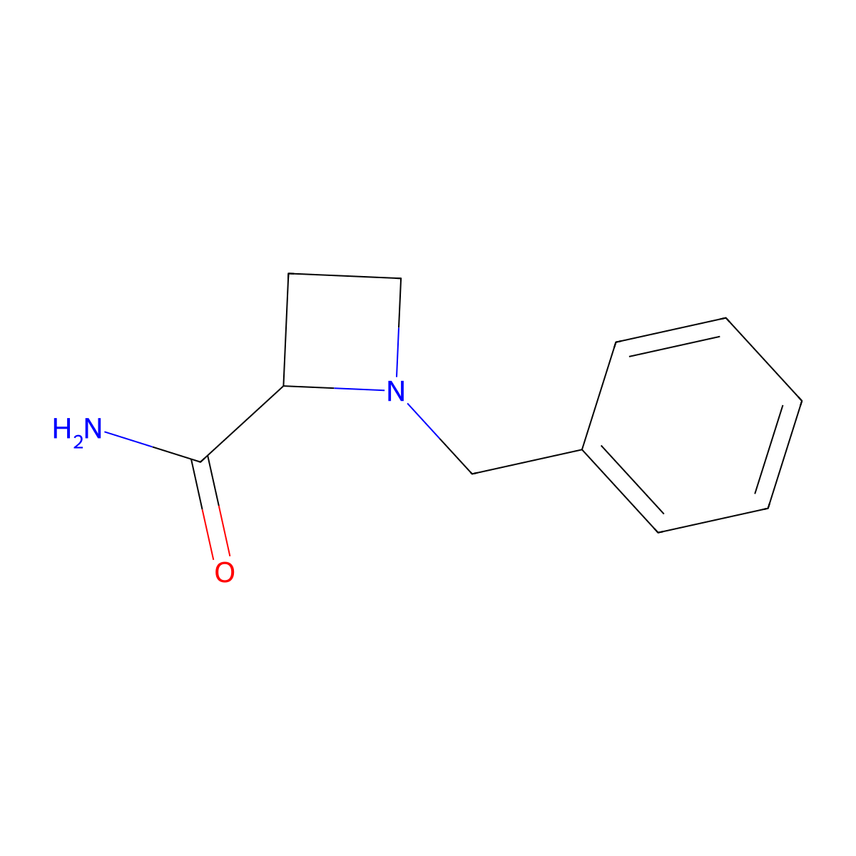 1-Benzylazetidine-2-carboxamide molecular structure, CAS 40432-40-4