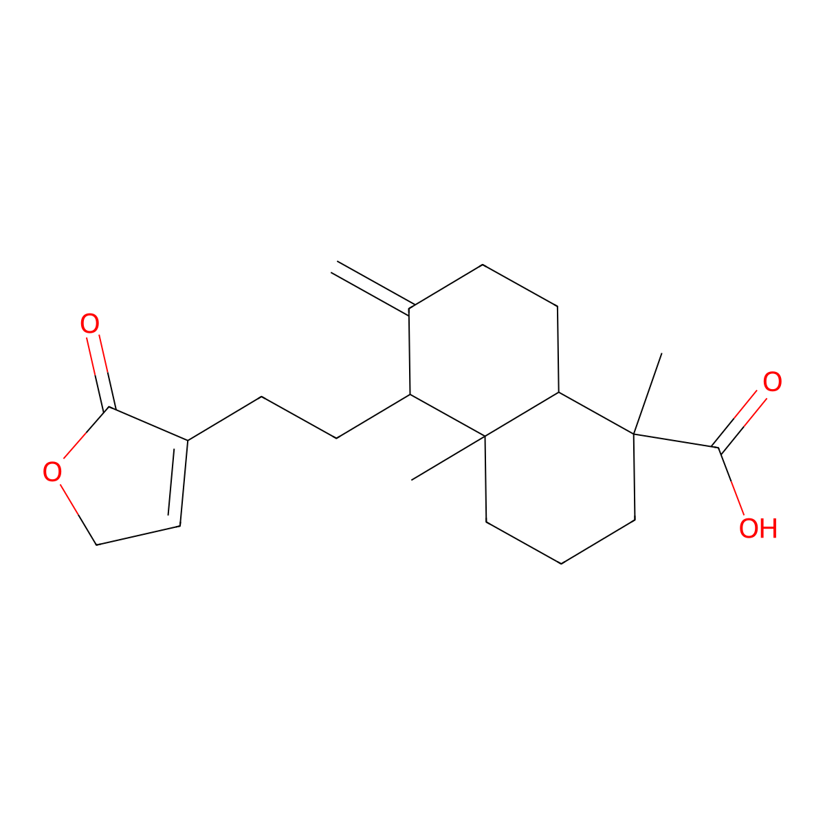 Pinusolidic Acid molecular structure, CAS 40433-82-7