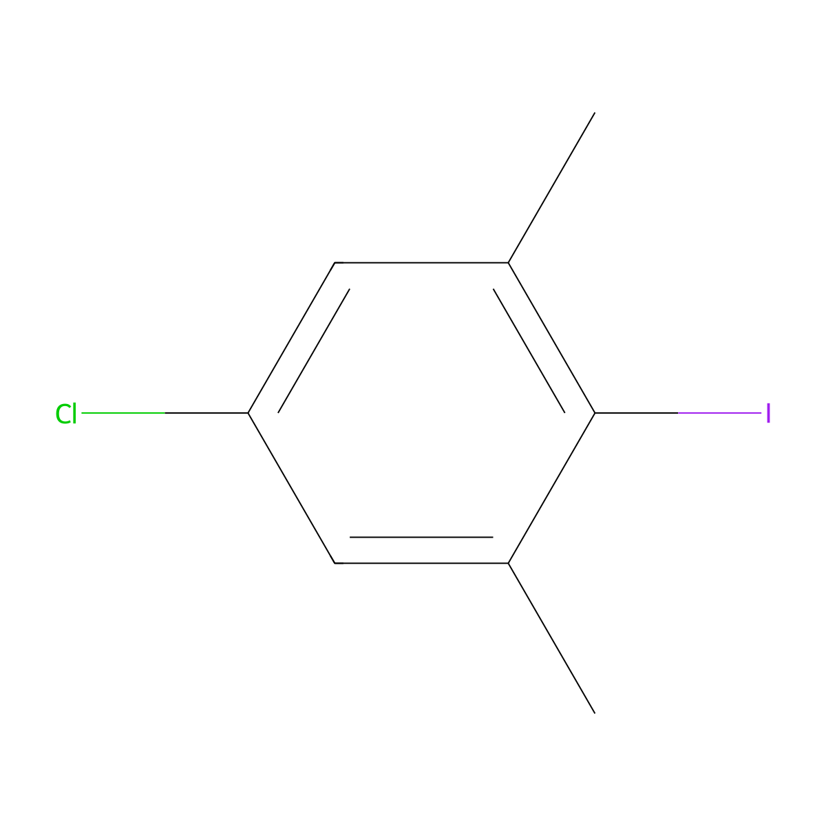 5-Chloro-2-iodo-m-xylene molecular structure, CAS 404337-42-4