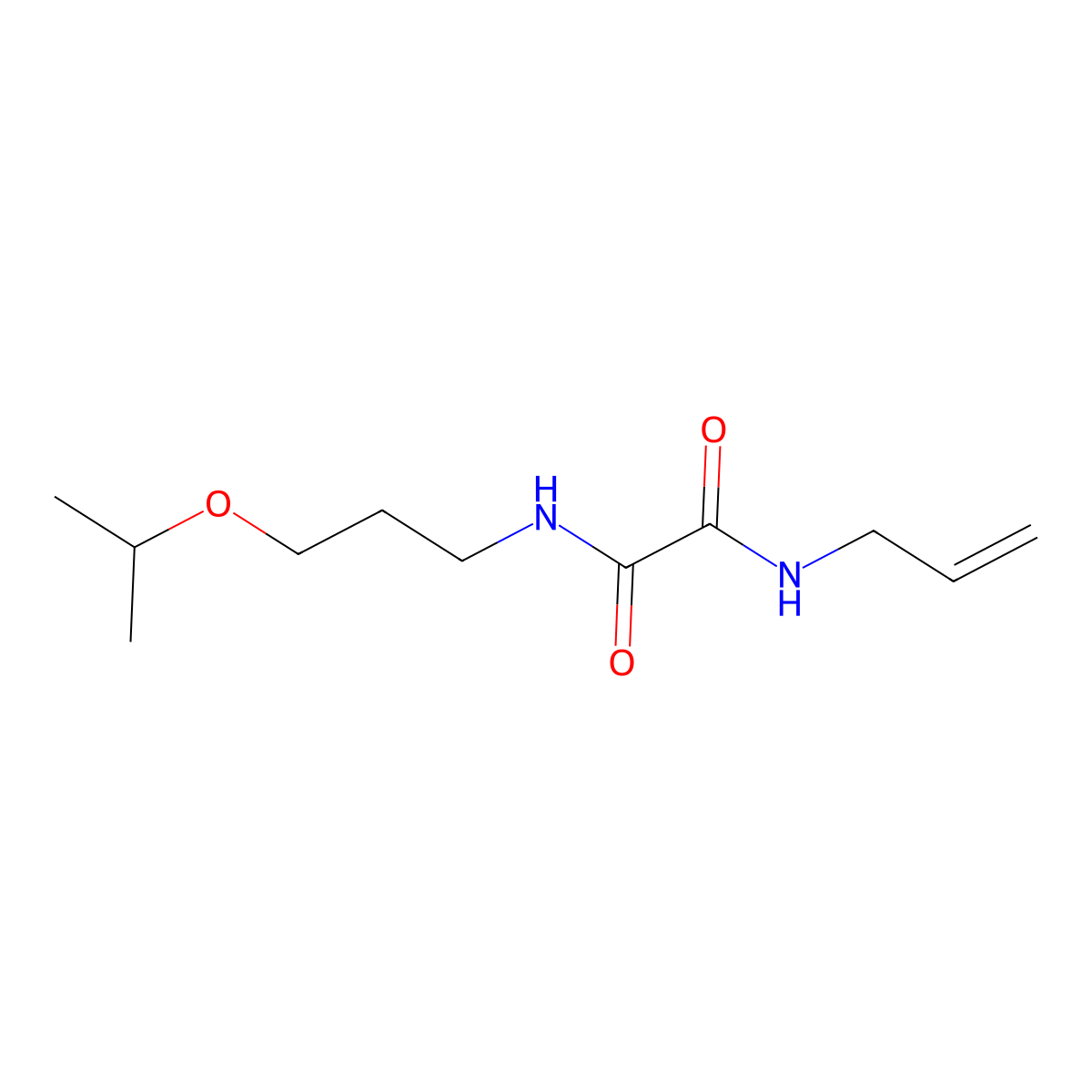N-(3-propan-2-yloxypropyl)-N'-prop-2-enyloxamide molecular structure, CAS 404339-95-3
