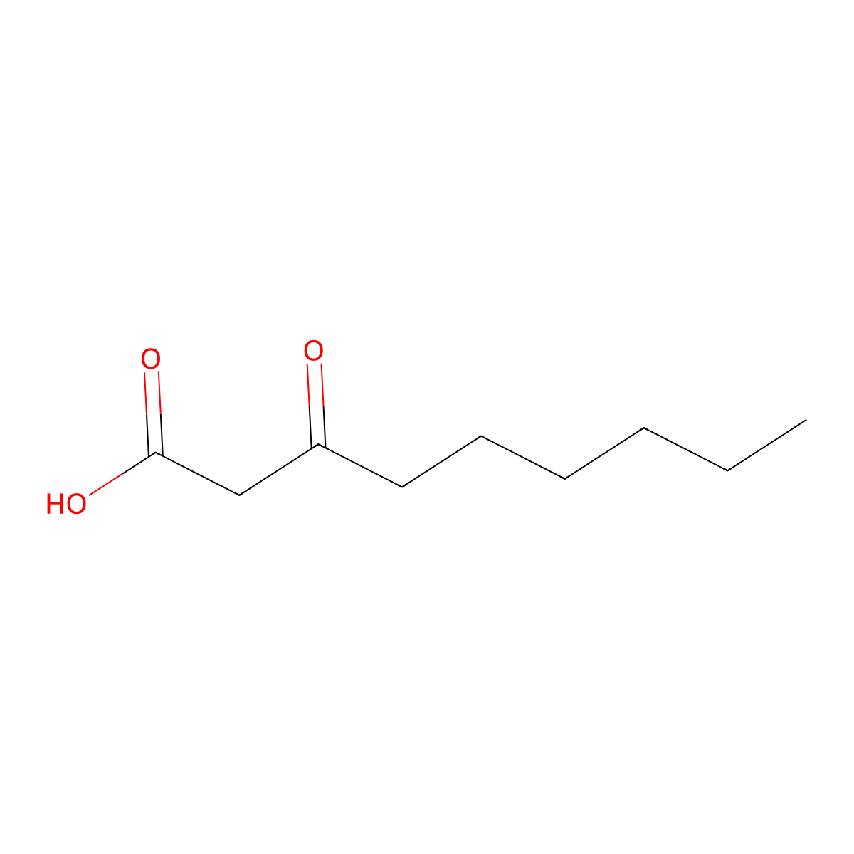 3-Oxononanoic acid molecular structure, CAS 40435-57-2