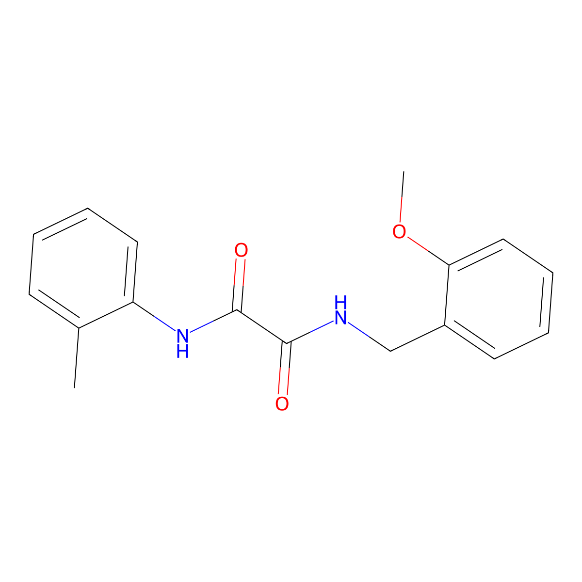 N1-(2-methoxybenzyl)-N2-(o-tolyl)oxalamide molecular structure, CAS 404350-52-3