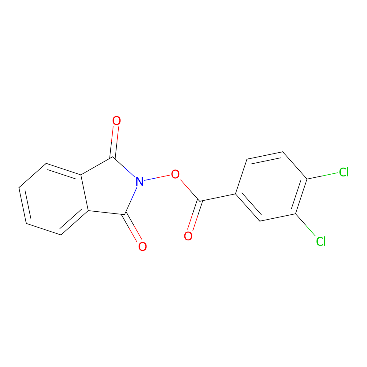 1,3-dioxo-2,3-dihydro-1H-isoindol-2-yl 3,4-dichlorobenzoate molecular structure, CAS 404364-25-6