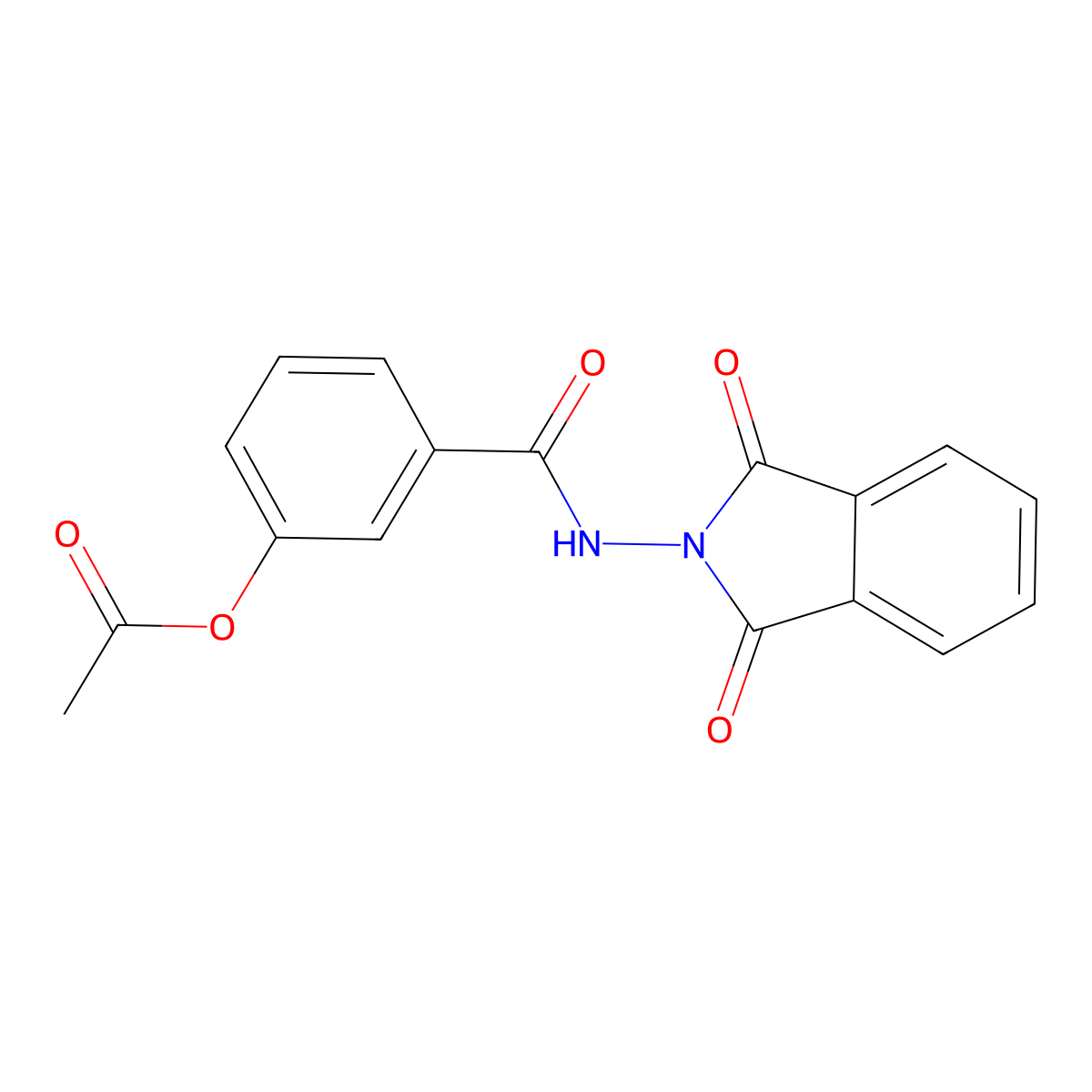 3-[(1,3-dioxo-1,3-dihydro-2H-isoindol-2-yl)carbamoyl]phenyl acetate molecular structure, CAS 404365-54-4