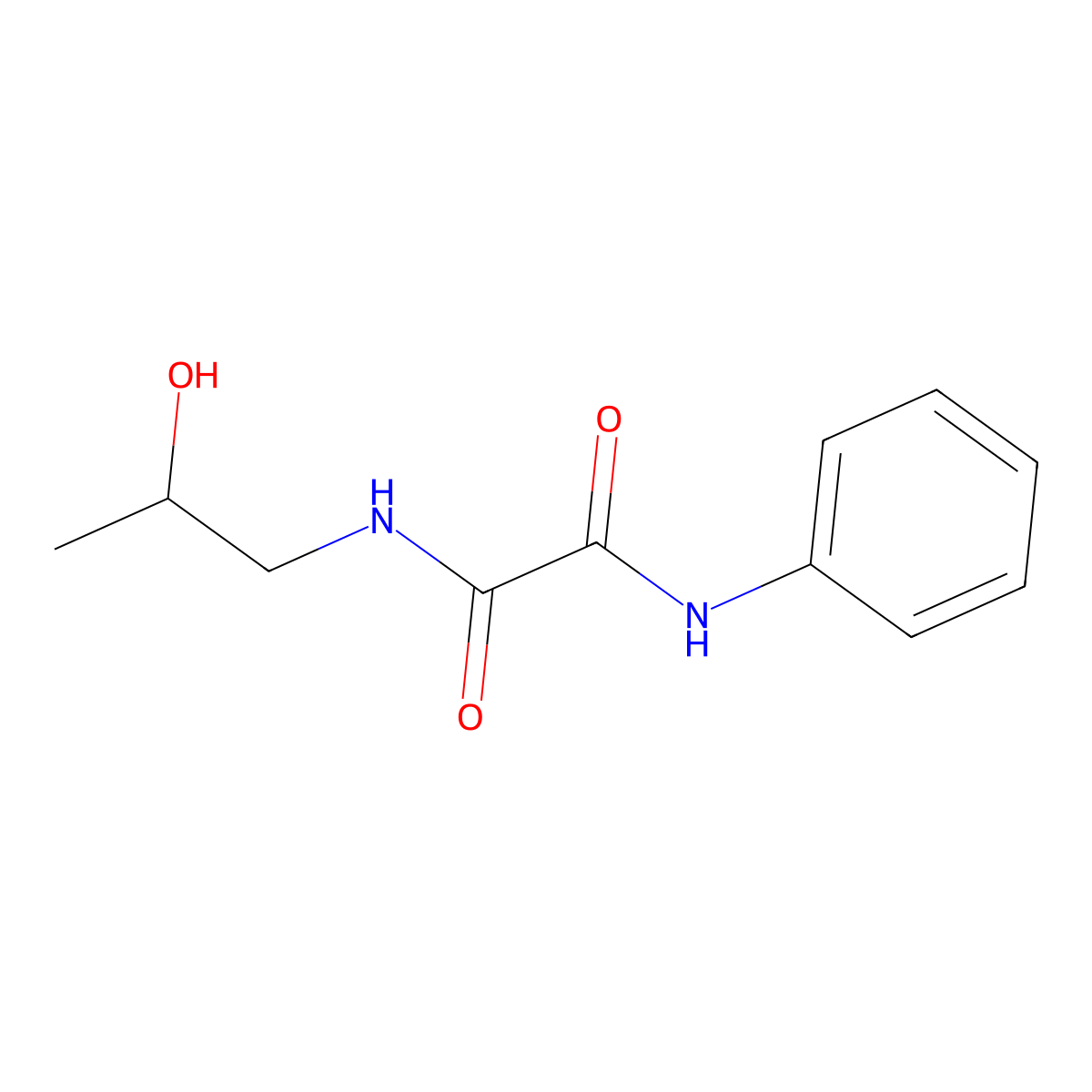 N-(2-hydroxypropyl)-N'-phenylethanediamide molecular structure, CAS 404371-29-5