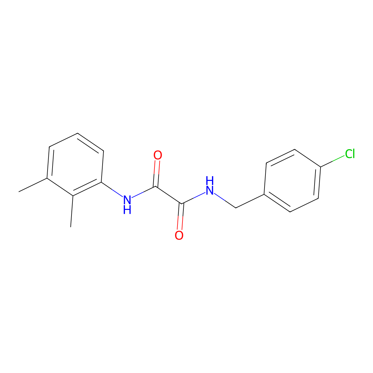 N-(4-chlorobenzyl)-N'-(2,3-dimethylphenyl)ethanediamide molecular structure, CAS 404375-63-9