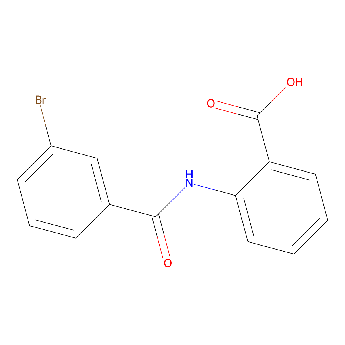 2-(3-Bromobenzamido)benzoic acid molecular structure, CAS 404376-07-4
