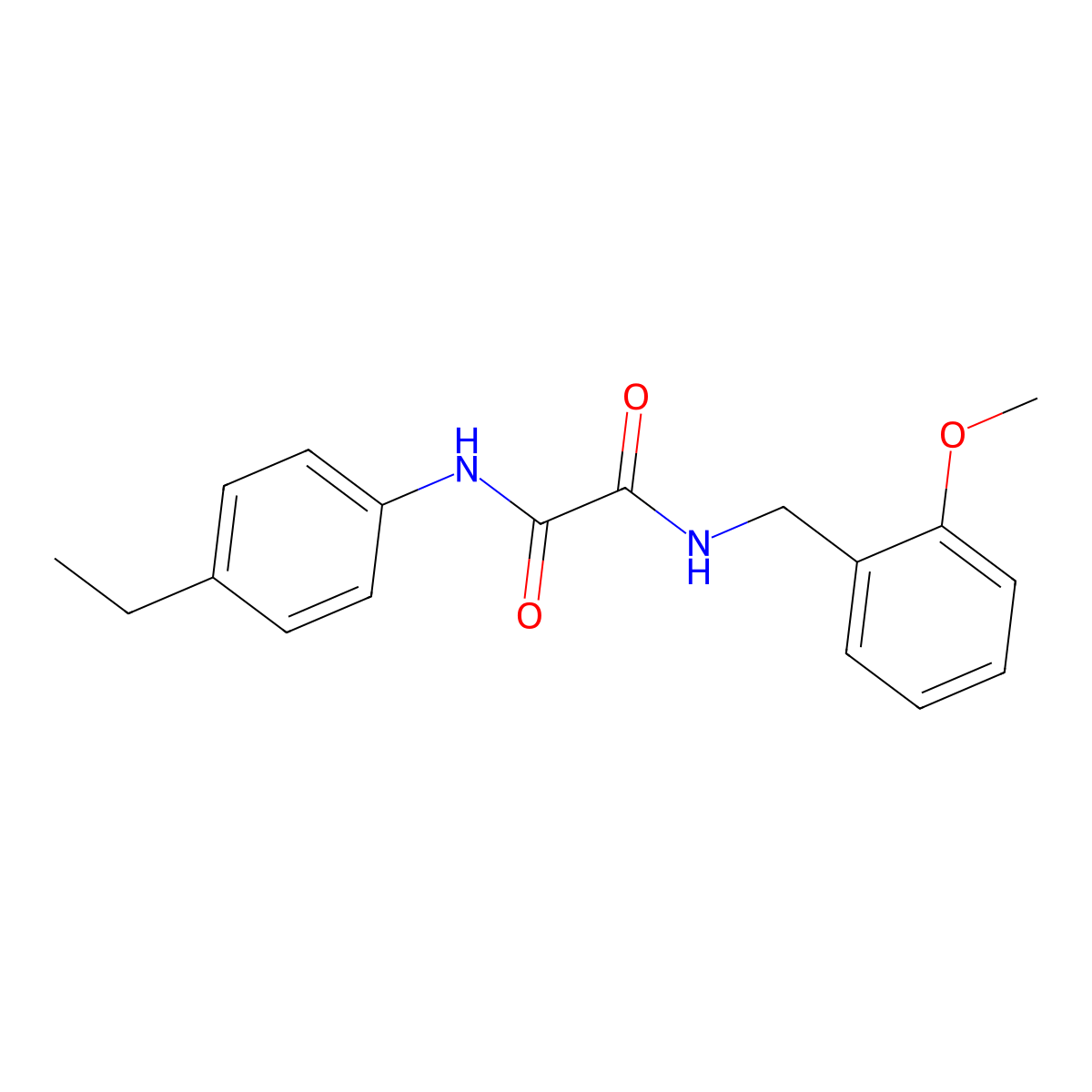 N1-(4-ethylphenyl)-N2-(2-methoxybenzyl)oxalamide molecular structure, CAS 404377-64-6