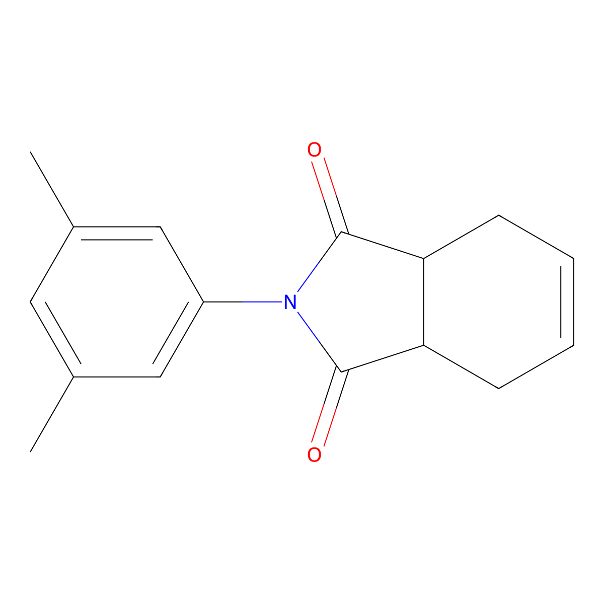 2-(3,5-dimethylphenyl)-3a,4,7,7a-tetrahydro-1H-isoindole-1,3(2H)-dione molecular structure, CAS 404379-29-9