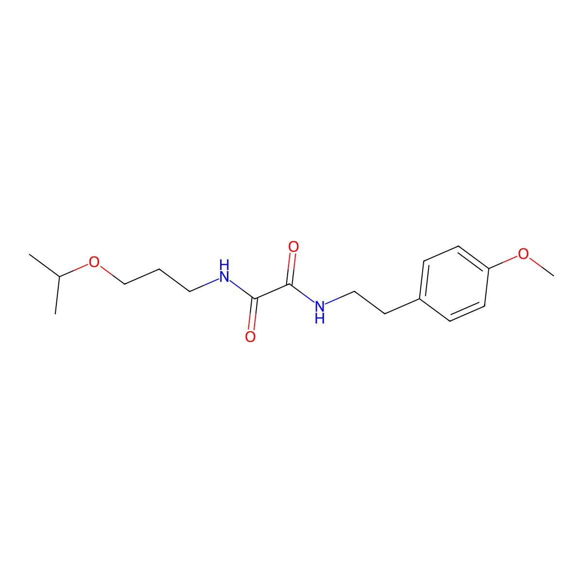 N'-[2-(4-methoxyphenyl)ethyl]-N-(3-propan-2-yloxypropyl)oxamide molecular structure, CAS 404382-39-4