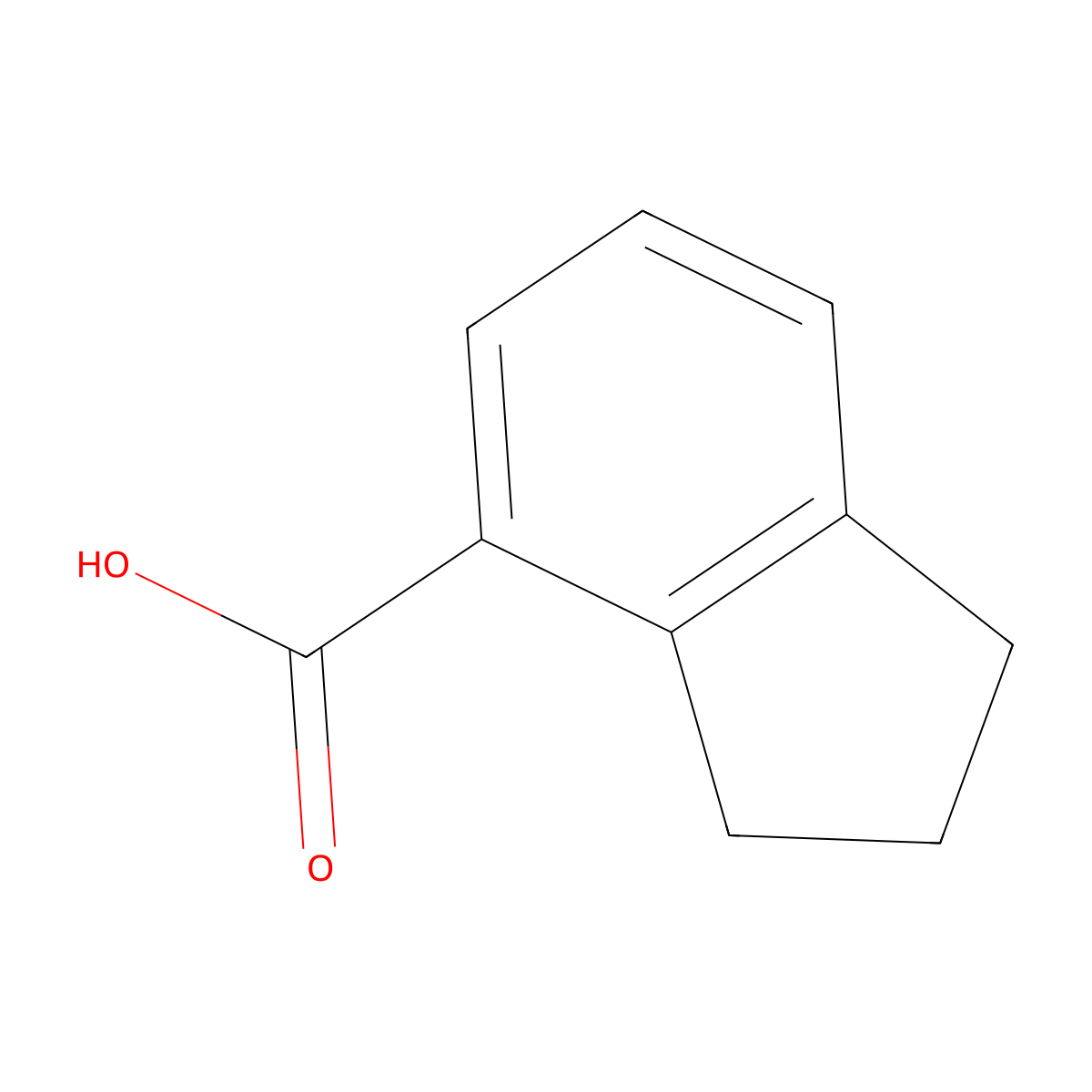 2,3-dihydro-1H-indene-4-carboxylic acid molecular structure, CAS 4044-54-6