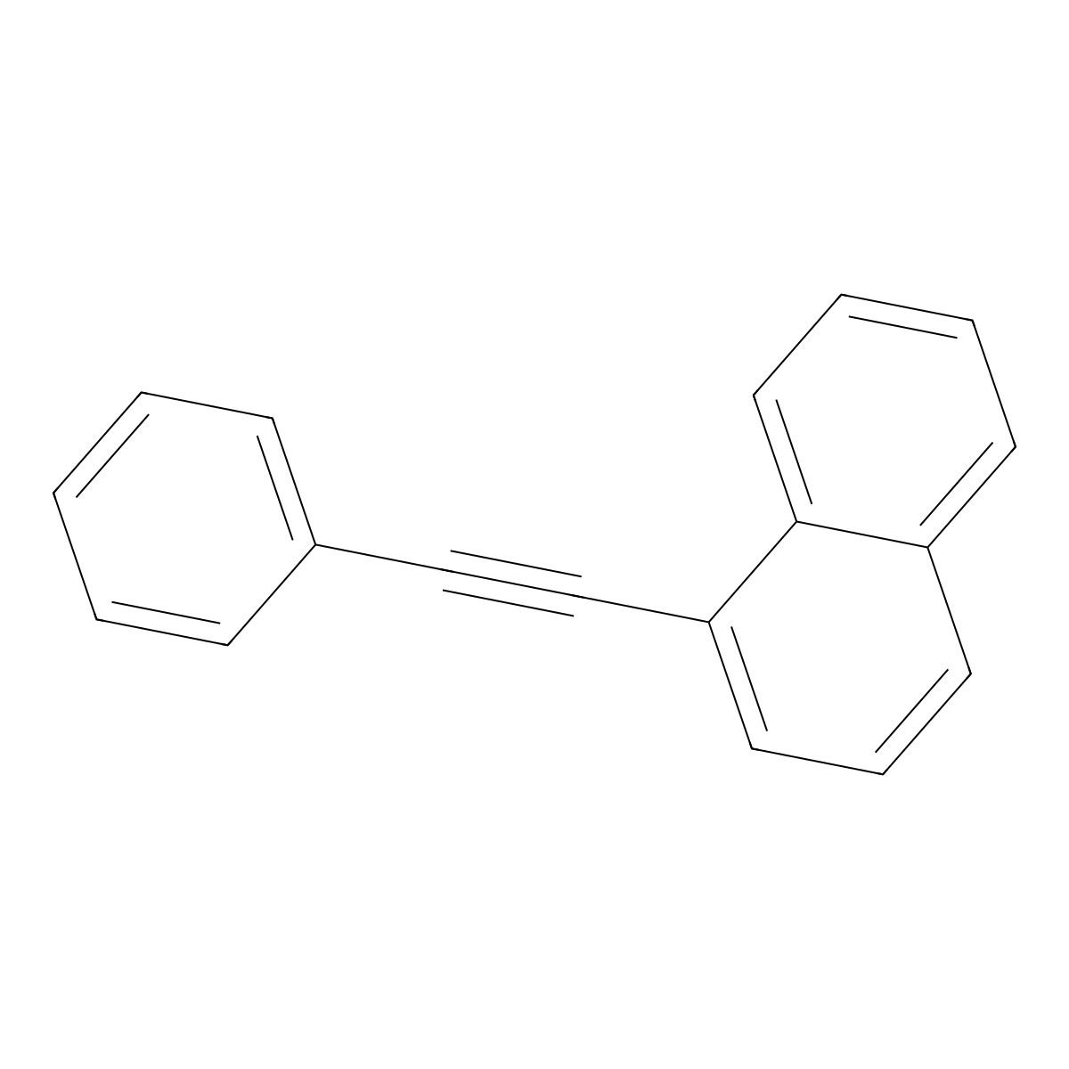 1-(Phenylethynyl)naphthalene molecular structure, CAS 4044-57-9