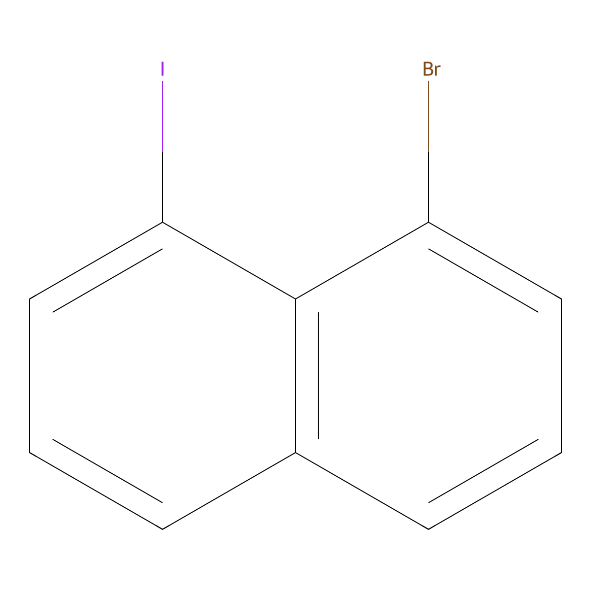 1-Bromo-8-iodonaphthalene molecular structure, CAS 4044-58-0