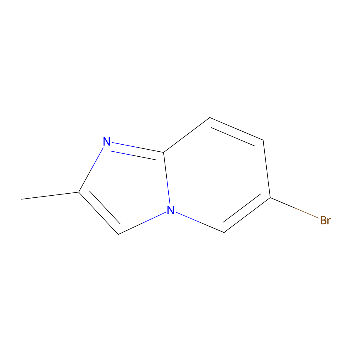 6-Bromo-2-methylimidazo[1,2-a]pyridine molecular structure, CAS 4044-99-9