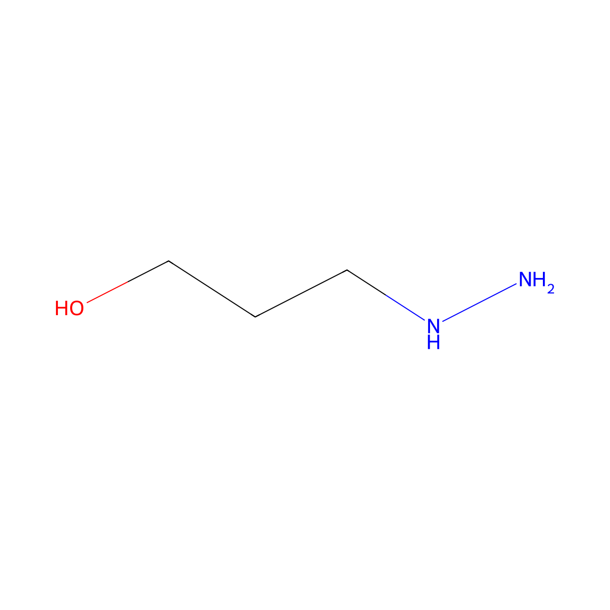 3-Hydrazinylpropan-1-ol molecular structure, CAS 40440-12-8