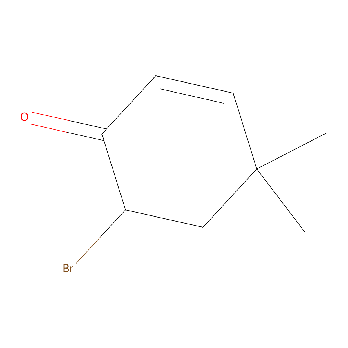 6-Bromo-4,4-dimethylcyclohexenone molecular structure, CAS 40441-34-7