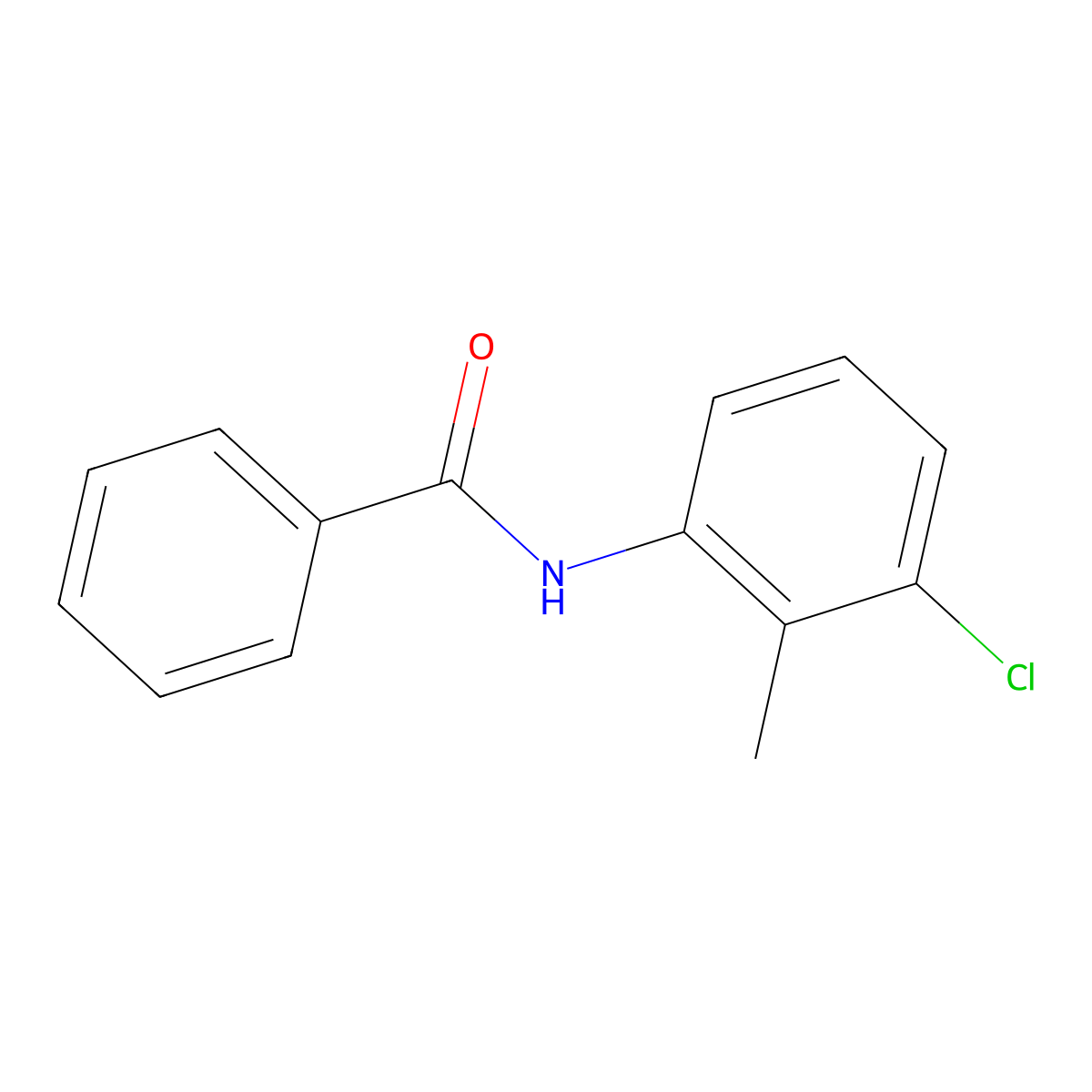 N-(3-Chloro-o-tolyl)benzamide molecular structure, CAS 40447-04-9