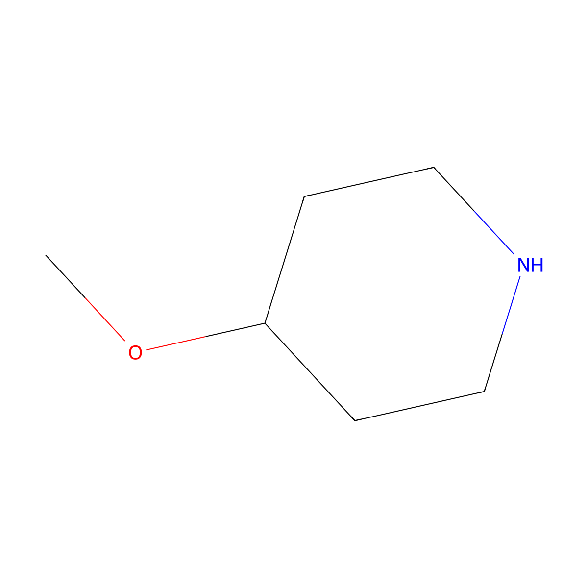4-Methoxypiperidine molecular structure, CAS 4045-24-3