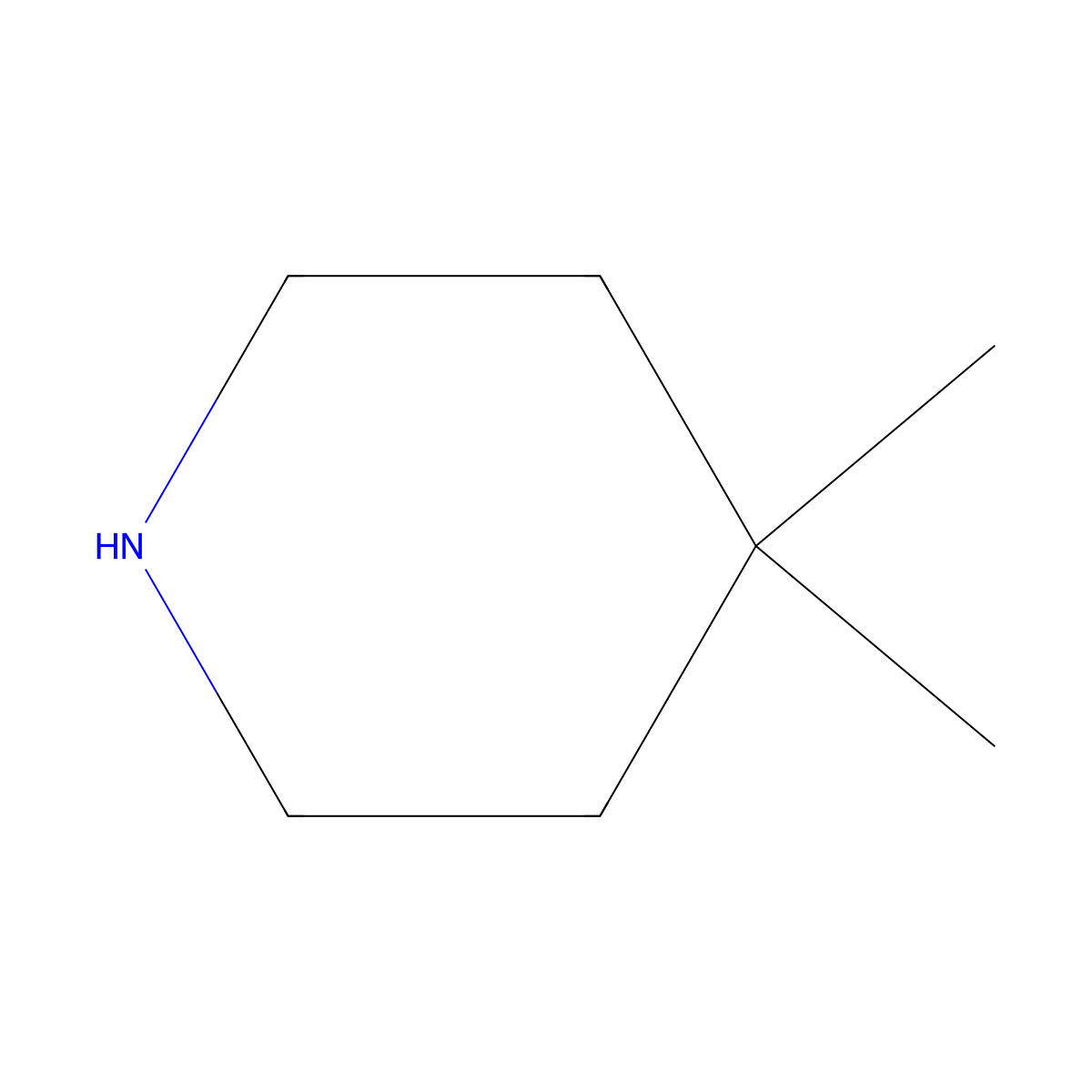4,4-Dimethylpiperidine molecular structure, CAS 4045-30-1