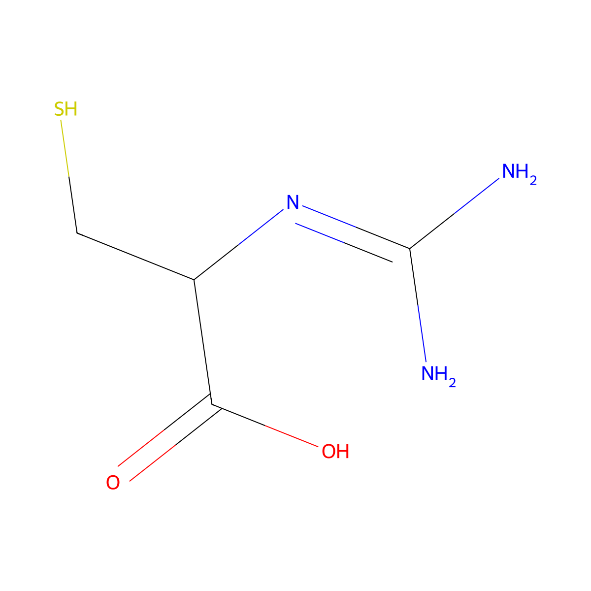 N-(Aminoiminomethyl)-L-cysteine molecular structure, CAS 40454-21-5