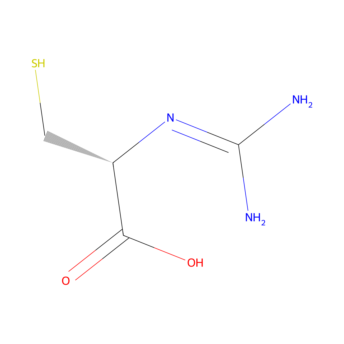 N-(Aminoiminomethyl)-L-cysteine molecular structure, CAS 40454-21-5