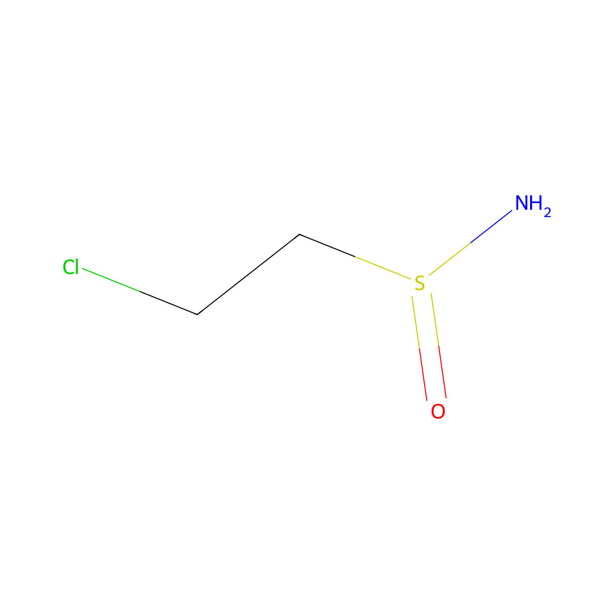 2-Chloroethane-1-sulfinamide molecular structure, CAS 40454-83-9