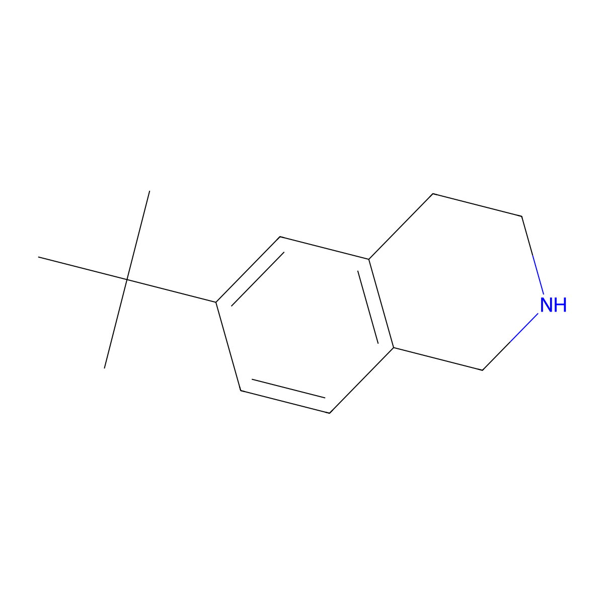 6-(Tert-butyl)-1,2,3,4-tetrahydroisoquinoline molecular structure, CAS 404576-42-7